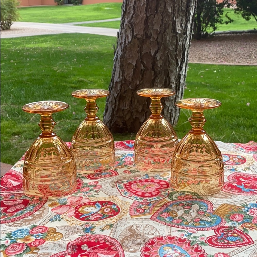 For your Fall table; Wine or Water Goblets - Picture 2 of 4